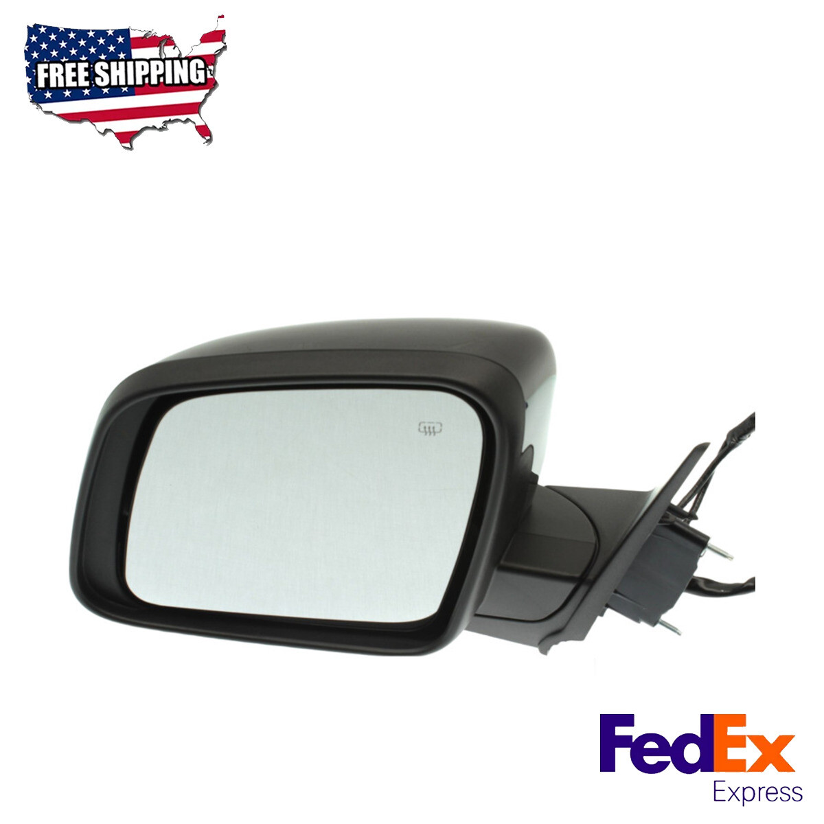 Mirror Paintable Power Glass Heated Driver Side Fits 2011-2021 Dodge Durango