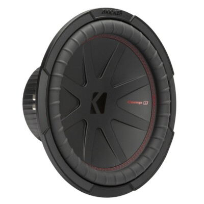 Kicker 12 Inch 1000W Dual 2 Ohm Voice Coils CompR Car Audio Subwoofer | 48CWR122