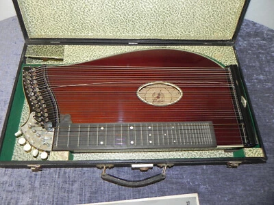 Trade Mark Zither FRAMUS + Instrumentenkoffer + Stimmschlüssel, gut erhalten - Bild 1 von 4