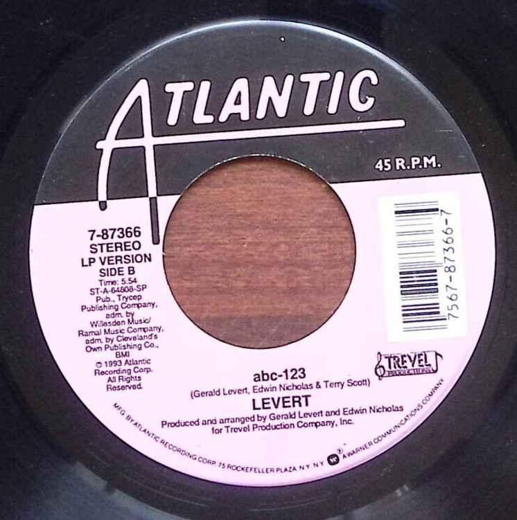 LEVERT ABC-123 ATLANTIC RECORDS VINYL 45 64-96