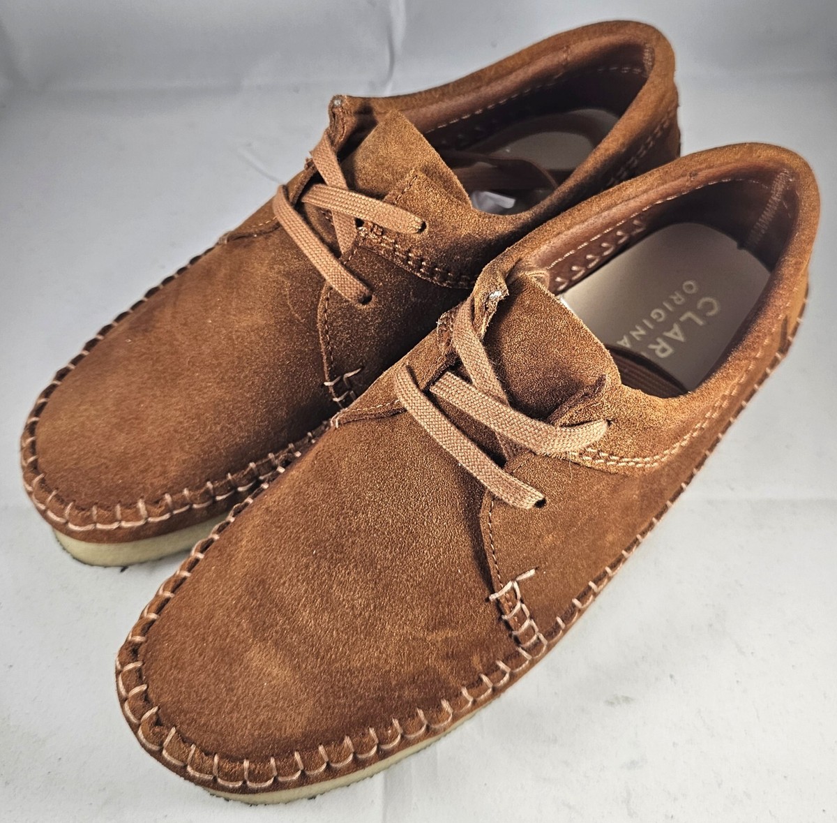 Clarks Originals Men's Weaver Cola Suede Shoes Size 8 26165082 | eBay