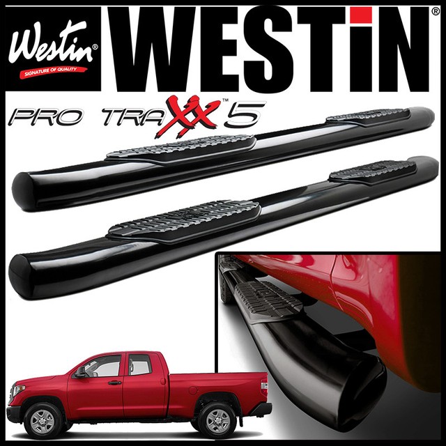 Westin Pro Traxx 5" Oval Nerf Step Bars fit 2007-2020 Toyota Tundra