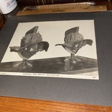 Antique Gladiatorial Helmets Gladiator Roman Armor Mounted Photo Naples Museum