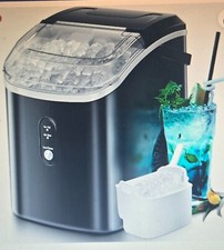 Nugget Countertop Ice Maker Soft Chewable Pellet Automatic 34Lbs/24H BLACK