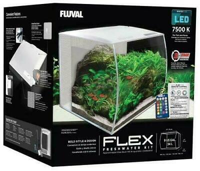 Acheter Fluval Flex Nano Aquarienset Aquarium + LED Avec Télécommande 34L Blanc 15005