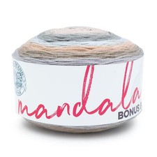  1 Skein Lion Brand Yarn 125-262E Mandala Bonus Bundle Yarn, Chewy