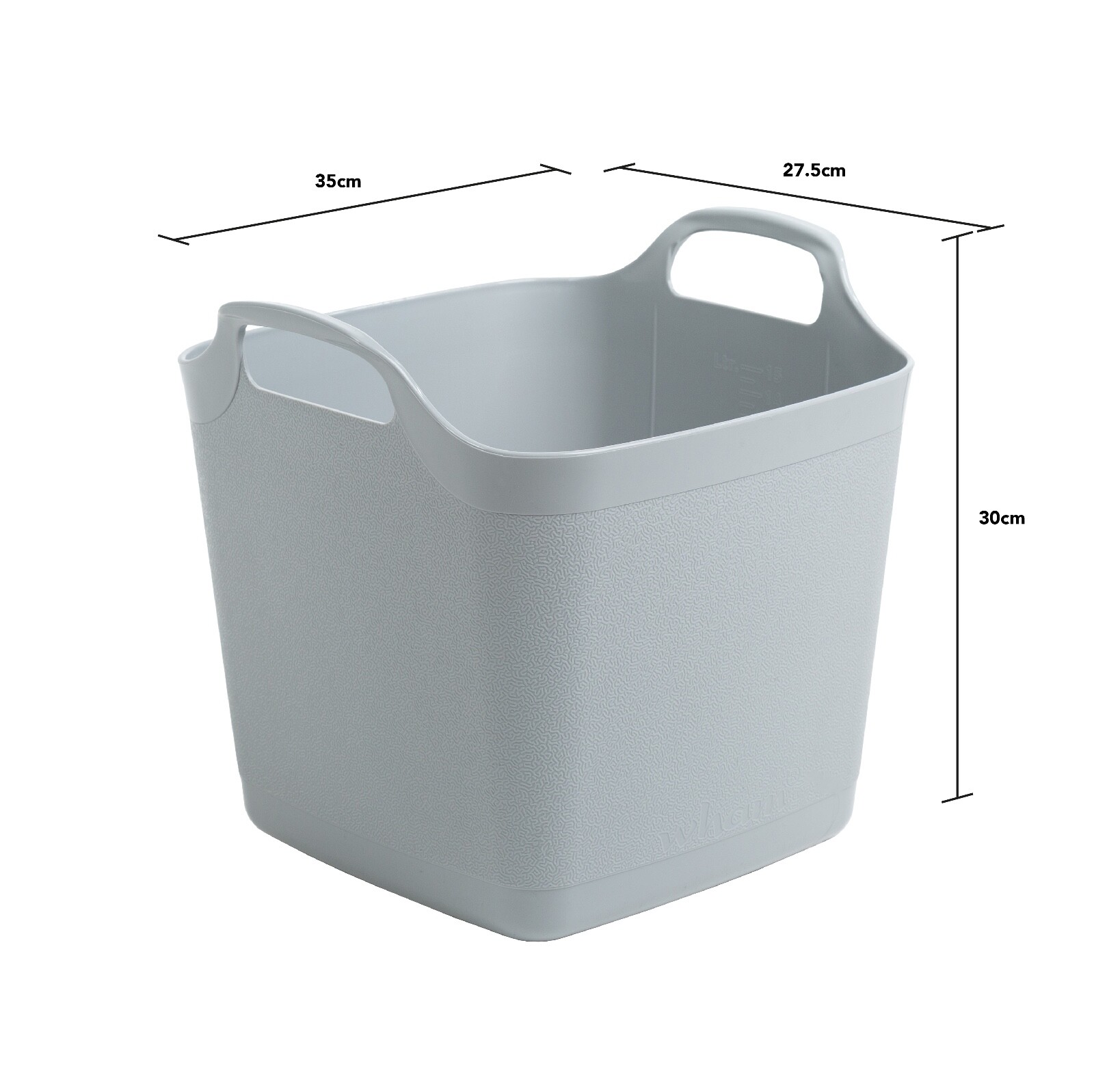 Wham Flexible Square Home Garden Storage Tub Trug Bucket with Handle