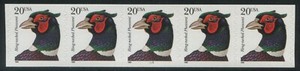 U.S. Scott 3055 - 20c Pheasant Self Adhesive - PS5 - Plate No. 1111 - MNH