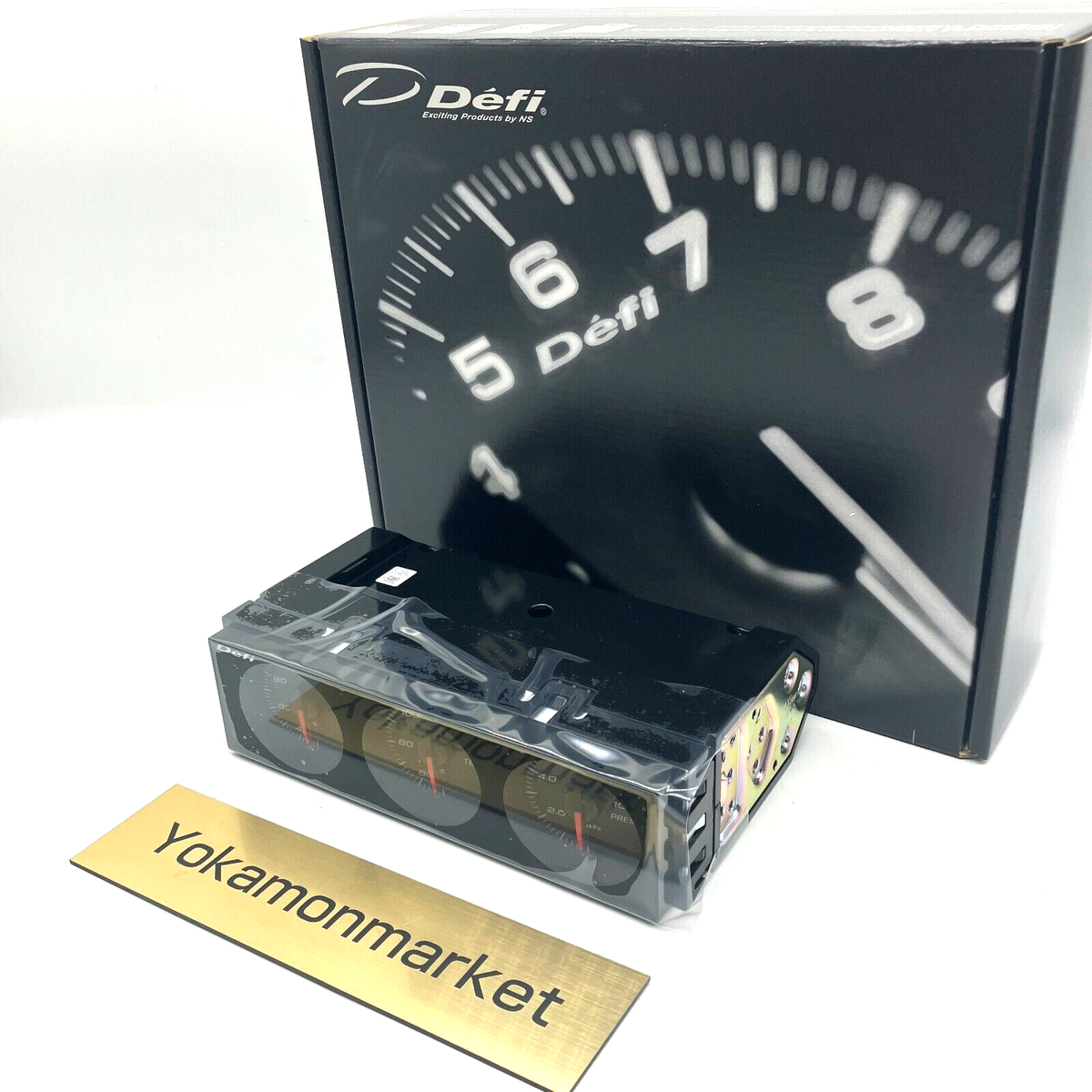 Defi DF14403 DIN-Gauge Style21 Triple meter 2Thermometer 