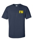 T-shirt Homme FBI Federal Agent - Impression Recto Verso - 100% Coton - Taille L - Marque Gildan