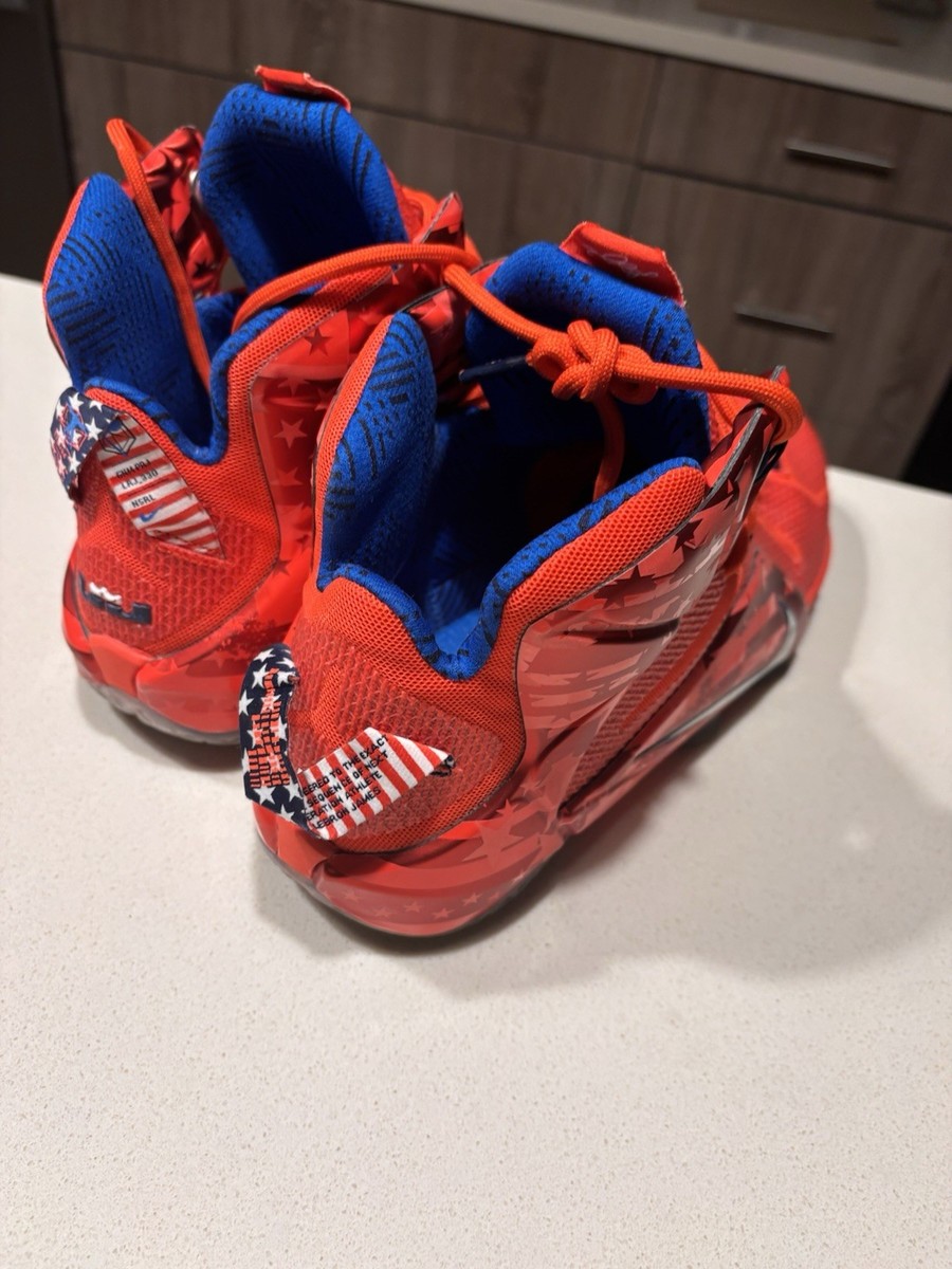 シューズ(男性用) NIKE LEBRON XII 12 INDEPENDENCE DAY Nike LeBron 12 Independence Day - A&V Pawn