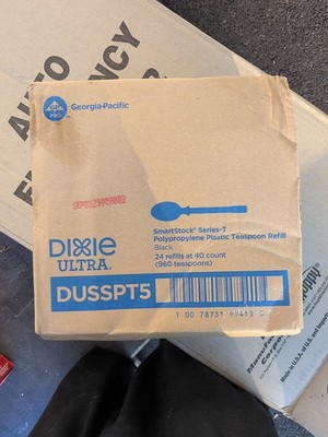 Dixie Ultra DUSST5 Polystyrene  Serving Spoon Refill, Series T Black | 960/Case