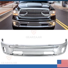 Front Lower Chrome Bumper Face Bar Fit For 2013-2018 Ram 1500 W/ Fog Light */