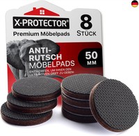 X-Protector Antirutsch Pads 8 StüCk 50 Mm - Antirutsch Gummi Selbstklebend -
