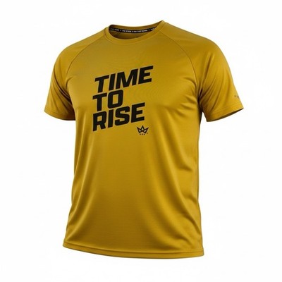 Novus  Time To Rise  Tshirt Short Sleeve Athletic Activewear Large Performance