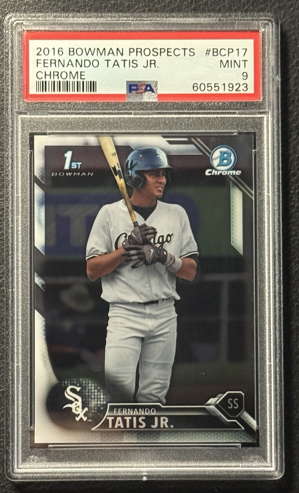 Fernando Tatis Jr. 1st Bowman Chrome PSA 9 - 2016 Bowman Prospects White Sox