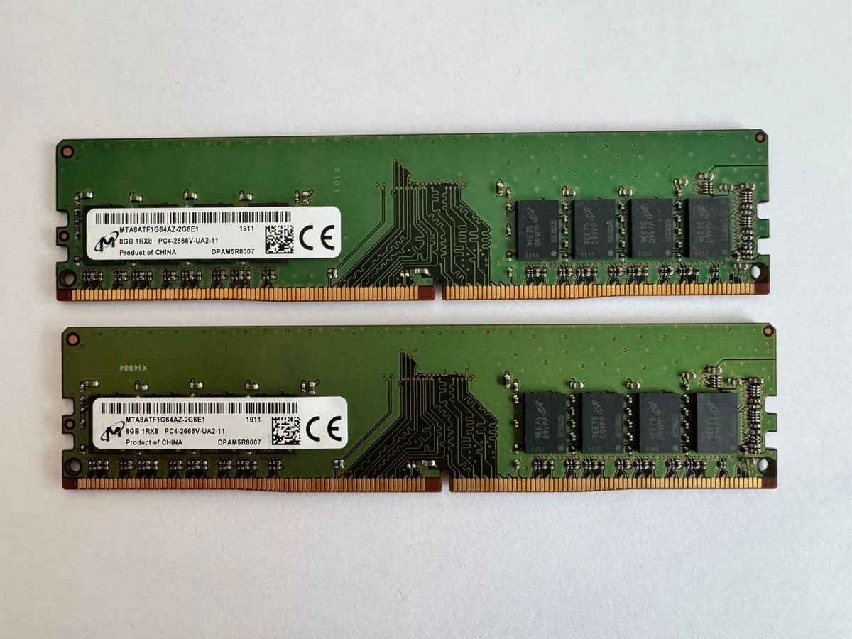 Micron PC4-21300 (DDR4-2666) Bus Speed Computer RAM 8 GB Capacity
