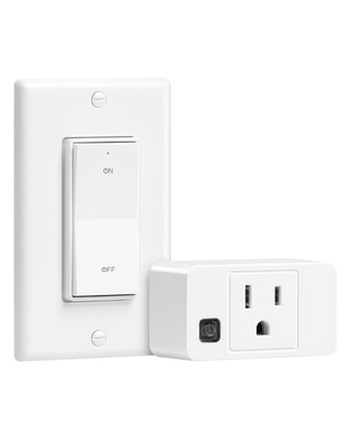 Remote Control Outlet, Decorator Rocker Wall Switch, 200FT Long Range Wireless L