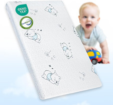 Pack and Play Mattress 38" X 26", Gel Memory Foam Pack N Play Mattresses Pad wit