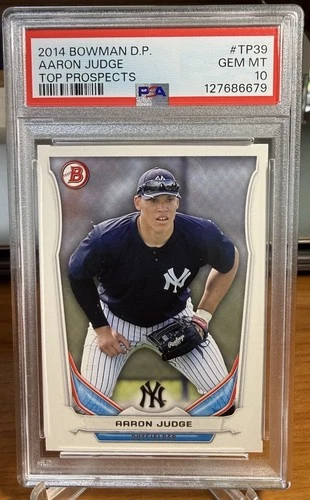 2014 Bowman DP #TP39 Aaron Judge Top Prospects ROOKIE (RC) PSA 10 GEM-MT Yankees