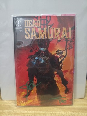 DEAD SAMURAI #1 DOUBLE  SIGNED BY DOLMAYAN & SINCLAIR. W/COA. NM COND. FREE SHIP