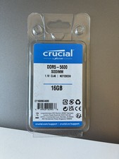 Image of Crucial DDR5 RAM 16GB 5600MHz SODIMM Laptop Mini PC CL46 - CT16G56C46S5 Sealed