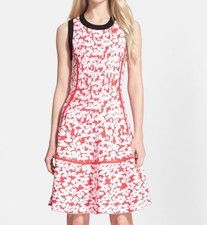 Kate Spade Floral Jacquard Knit Dress in Dive Right In Geranium Sz S
