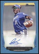2013 Bowman Orlando Calixte Blue Auto 420 /500 #BPA-OC Kansas City Royals
