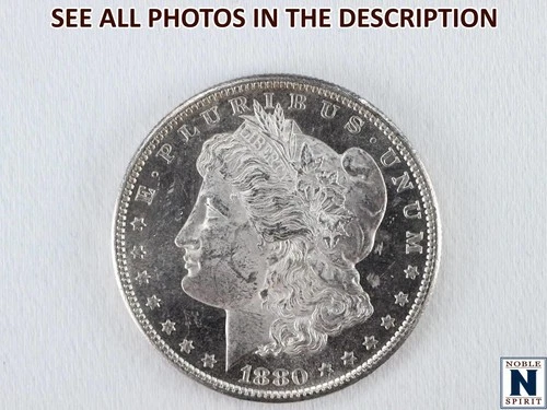 NobleSpirit GEM BU 1880 S Morgan Silver Dollar Near DMPL on Obv Stunning Fields