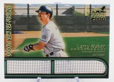 2000 Pacific Aurora Dugout View Net-Fusions Larry Walker 7 Patch