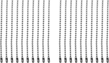 Versatile 4 Inch Stainless Steel Ball Chains - 20PCS for DIY Crafts Tags