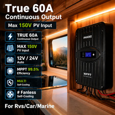 MPPT Solar Charge Controller 12V 24V 60A Panel Battery Regulator PV 150V US