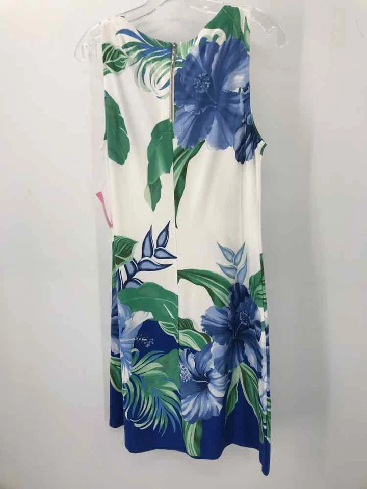 Vestido Tommy Bahama de segunda mano blanco talla mediana floral hasta la rodilla sin mangas Foto 2 de 3