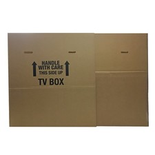 Adjustable Flat Screen TV Box Heavy-duty Double-wall Moving/shipping Box