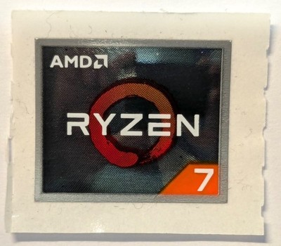 AMD Ryzen 7 - Logo - Sticker - Aufkleber