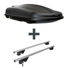 Dachbox Topbox TopBox 420 Duo + Dachträger für Renault Megane Grand T. III KZ0