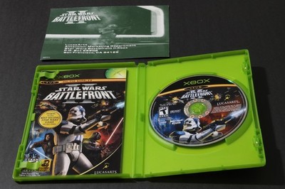 Star Wars Battlefront II 2 (Microsoft Xbox, 2005) Complete w/ Registration Card