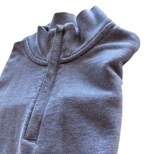 Brooks Brothers Sweatshirt 1/4 Zip Mens Medium Gray Pullover Cotton Casual LS