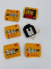 Vintage Kodak Disc Film Lot Multiple Cartridges w/ Film  Sleeves Retro Camera U