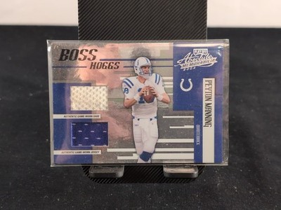 2004 Donruss Playoff Boss Hoggs BH-20 Peyton Manning Game Worn 052/125 Nice!