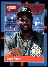 Jose Rijo 1988 Donruss #548 Athletics MLB READ FREE SHIPPING AutographDen