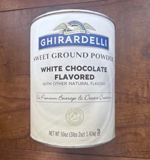Ghirardelli White Chocolate Flavored Sweet Ground Powder | 3 lbs, EXP: 05/31/26