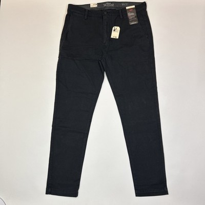 Levis XX Chino Pants 36x32 Black Slim Taper Stretch NWT Mens Casual Dress