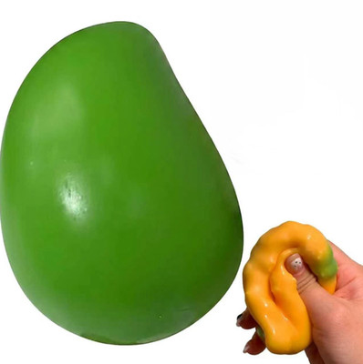 Mango Squishy,Crunchy Chameleon Mango Stress Relief Ball Color Changing Slow