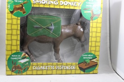 donkey that poops cigarettes Smoking Donkey Plastic Cigarette Dispenser - 2002 - Accoutrements #10886  Free SH