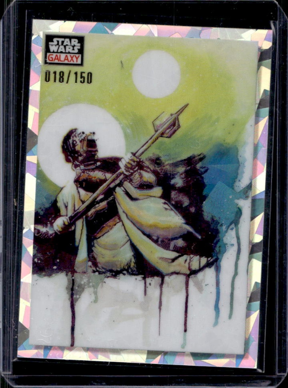 2023 Topps Chrome Star Wars Galaxy Tusken Under Twin Suns Atomic Refractor #/150