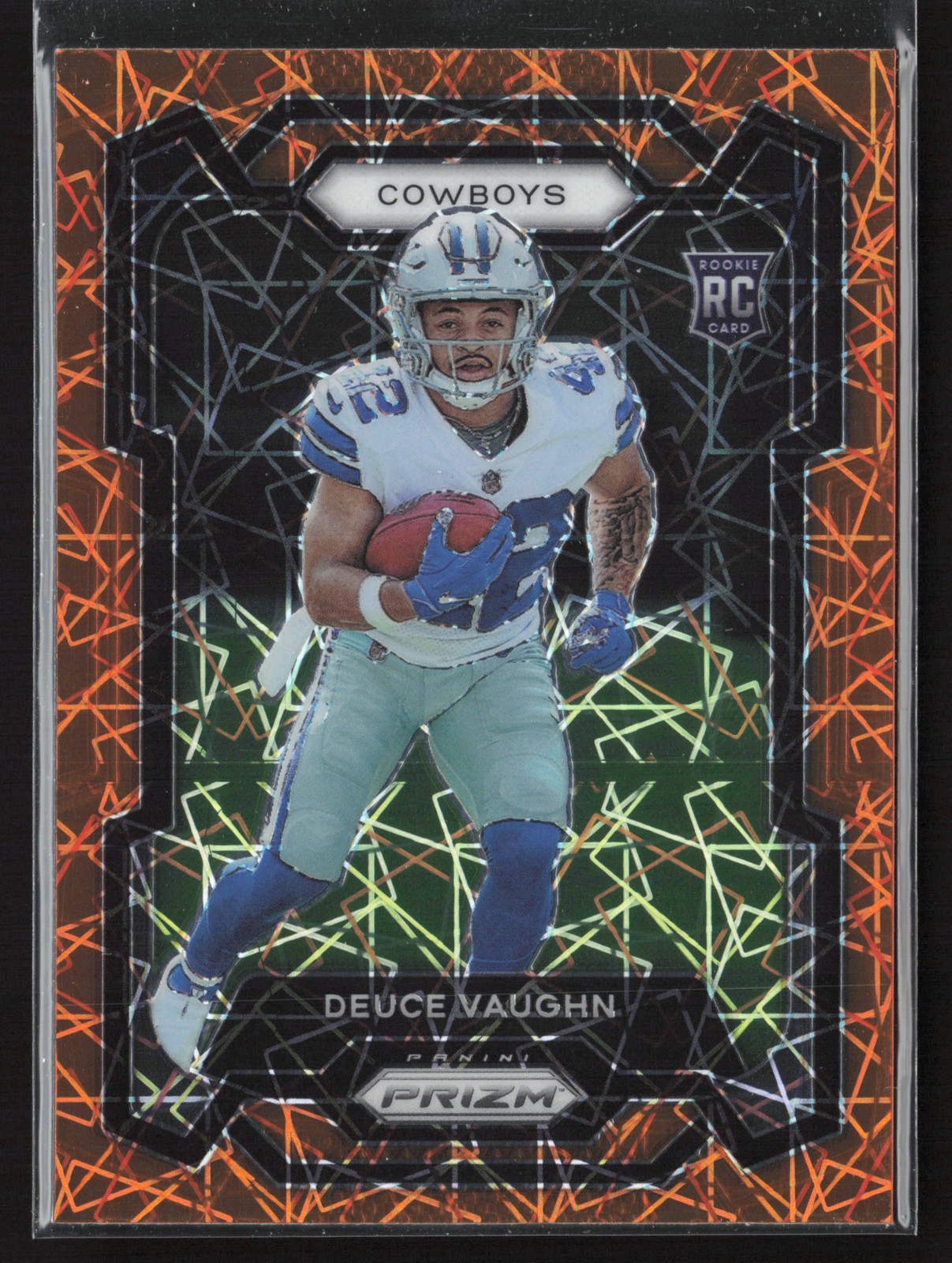 2023 Panini Prizm #324 Deuce Vaughn Lazer