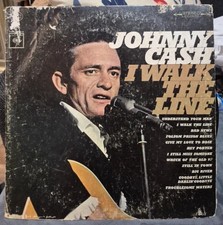 VTG Columbia Records -Stereo CS 8990- Johnny Cash -I WALK THE LINE Vinyl Record