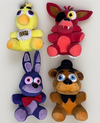 2016 Funko Five Nights at Freddy's Fazbear Foxy Bonnie Chica 8  Plush Toy Lot