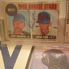 1968 Topps Rookie Stars #177 Jerry Koosman Nolan Ryan Mets Autographed Card